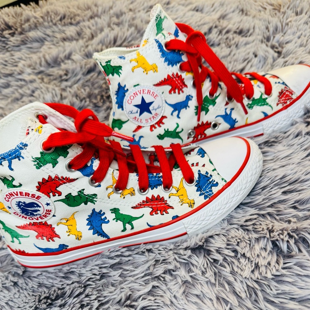 Converse Red and White Sneakers